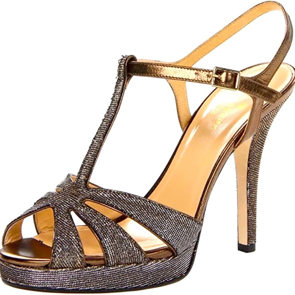 Kate Spade New York Rosie Bronze Metallic Pumps Heels Size 9.5